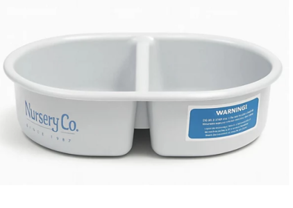 NEAT NURSERY Top 'N' Tail Bowl - Grey Oval